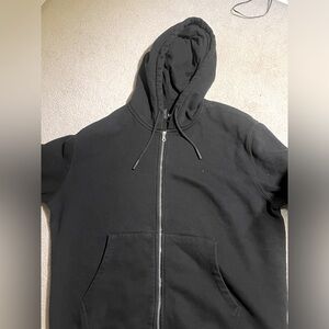 LCKR Plain black zip up